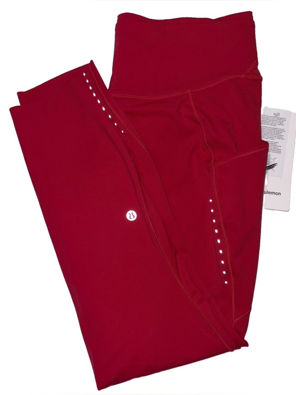 NWT LULULEMON SIZE 12 FAST & FREE HIGH RISE 25”L TIGHT AUTHENTIC MULBERRY SPARK
